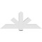 Ekena Millwork Kennewick Architectural Grade PVC Gable Bracket, 60"W x 25"H x 6"D x 6"F, 10/12 Pitch GBP060X25X0606KEN00 - alternate 2